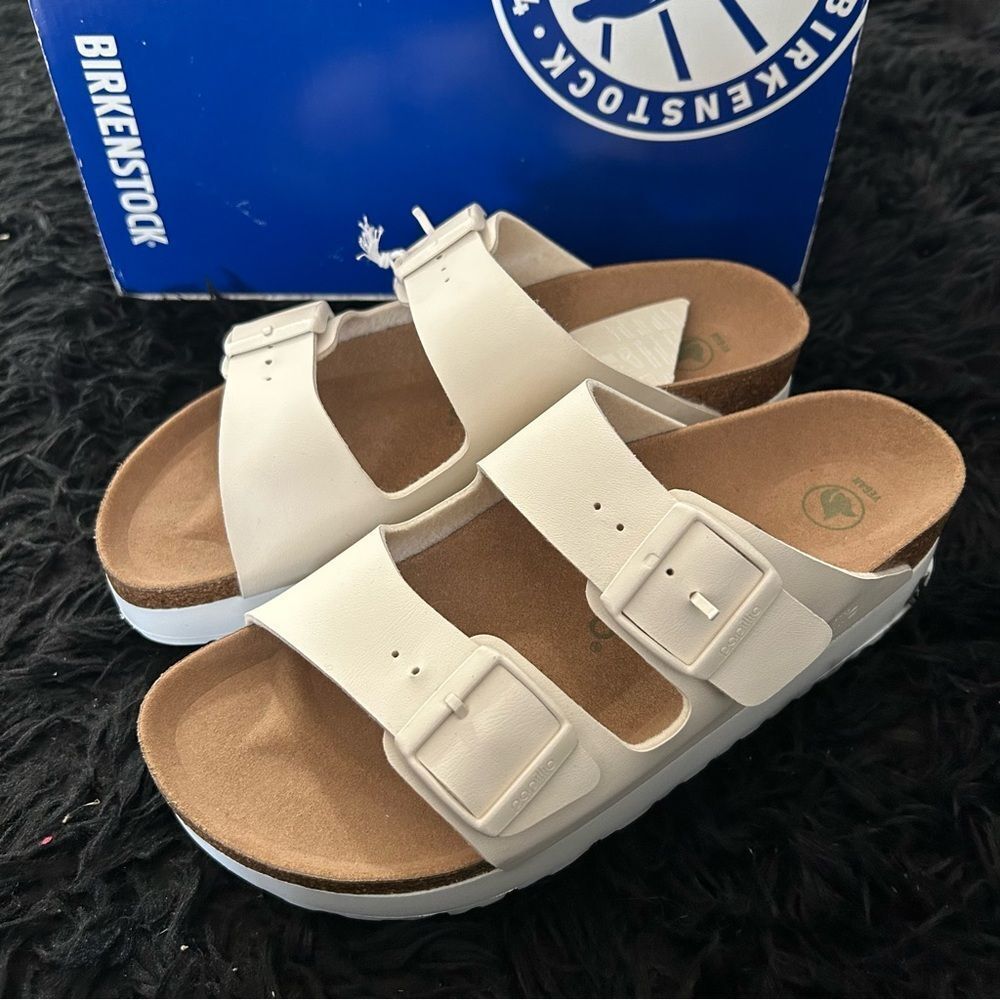 PAPILLIO by BIRKENSTOCK Arizona platform sandals shoes women’s eur 38 new